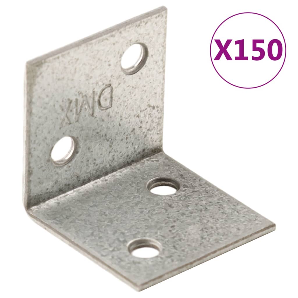 Στηρίγματα Γωνιακά 150 Τεμ. 2 χιλ. 30x25x30χιλ από Γαλβ. Χάλυβα