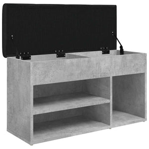 Παπουτσοθήκη Γκρι Σκυρ. 82x32x45,5 εκ. από Επεξεργασμένο Ξύλο - Pakobazaar