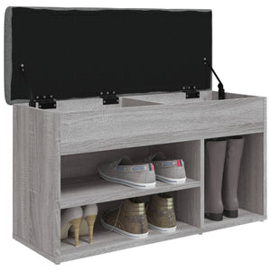 Παπουτσοθήκη Γκρι Sonoma 82x32x45,5 εκ. από Επεξεργασμένο Ξύλο - Pakobazaar