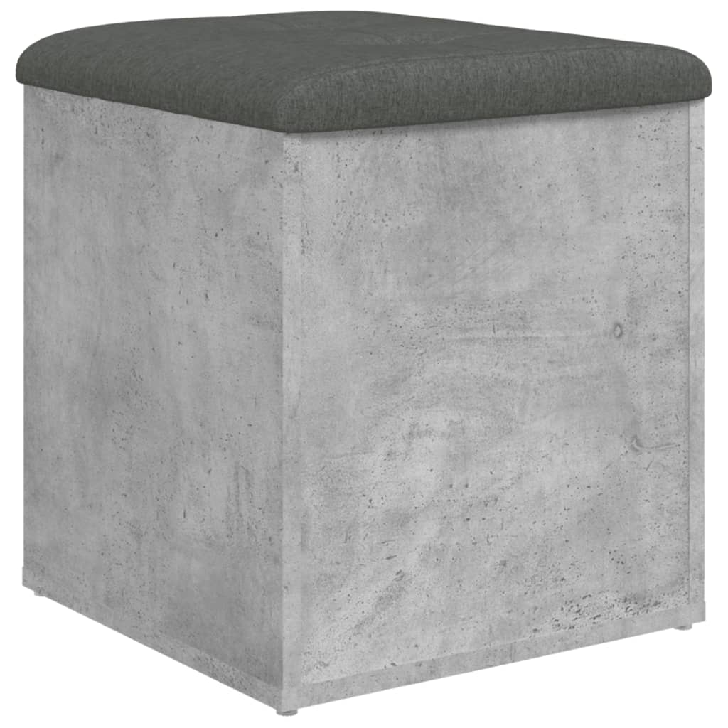 Παγκάκι Αποθήκευσης Γκρι Σκυροδεμ. 42x42x45 εκ. Επεξεργ. Ξύλο - Pakobazaar