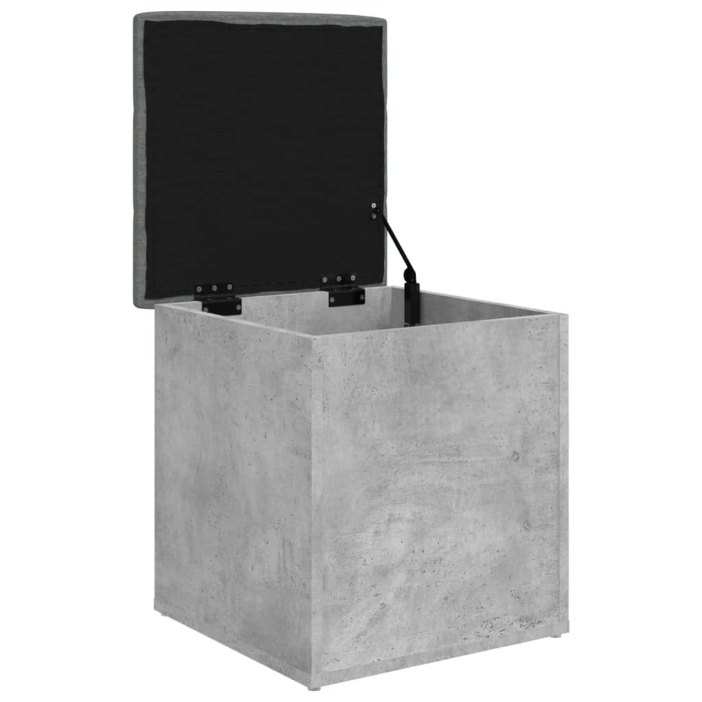 Παγκάκι Αποθήκευσης Γκρι Σκυροδεμ. 42x42x45 εκ. Επεξεργ. Ξύλο - Pakobazaar