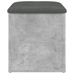 Παγκάκι Αποθήκευσης Γκρι Σκυροδεμ. 42x42x45 εκ. Επεξεργ. Ξύλο - Pakobazaar