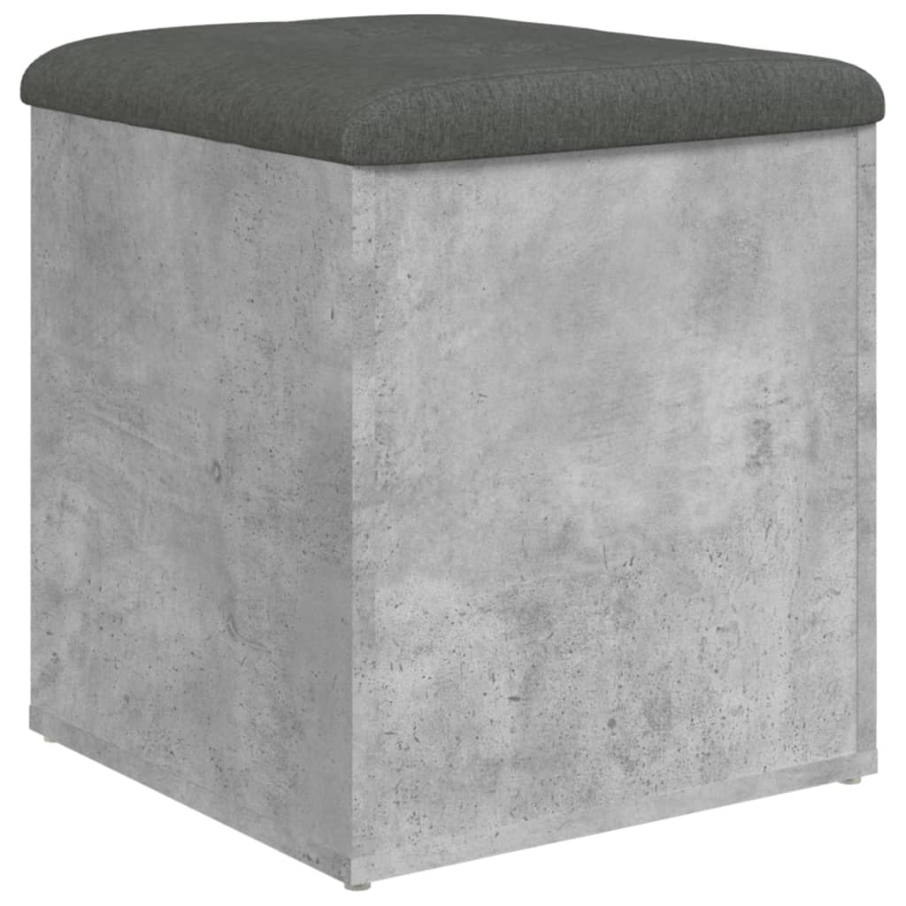 Παγκάκι Αποθήκευσης Γκρι Σκυροδεμ. 42x42x45 εκ. Επεξεργ. Ξύλο - Pakobazaar