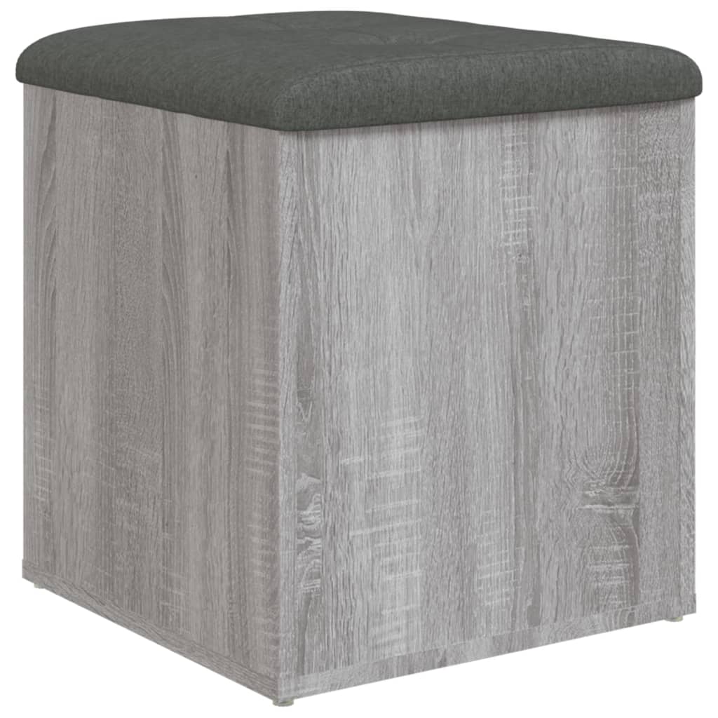 Παγκάκι Αποθήκευσης Γκρι Sonoma 42x42x45 εκ. Επεξεργασμένο Ξύλο - Pakobazaar
