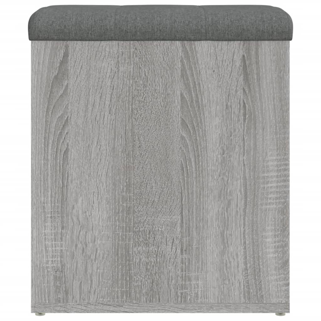 Παγκάκι Αποθήκευσης Γκρι Sonoma 42x42x45 εκ. Επεξεργασμένο Ξύλο - Pakobazaar