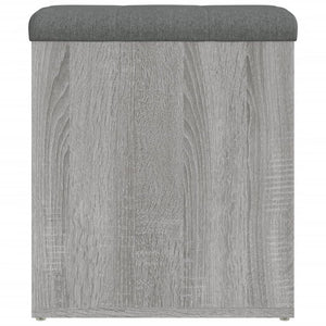 Παγκάκι Αποθήκευσης Γκρι Sonoma 42x42x45 εκ. Επεξεργασμένο Ξύλο - Pakobazaar