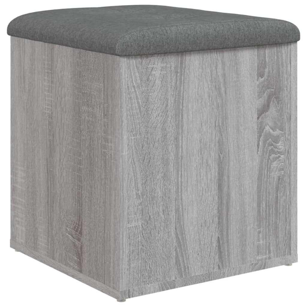 Παγκάκι Αποθήκευσης Γκρι Sonoma 42x42x45 εκ. Επεξεργασμένο Ξύλο - Pakobazaar