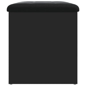 Παγκάκι Αποθήκευσης Μαύρο 62x42x45 εκ. από Επεξεργασμένο Ξύλο