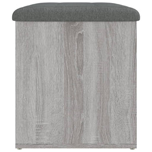 Παγκάκι Αποθήκευσης Γκρι Sonoma 62x42x45 εκ. Επεξεργασμένο Ξύλο - Pakobazaar