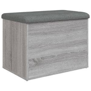 Παγκάκι Αποθήκευσης Γκρι Sonoma 62x42x45 εκ. Επεξεργασμένο Ξύλο - Pakobazaar