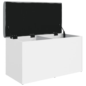 Πάγκος Αποθήκευσης Λευκός 82x42x45 εκ. από Τεχνητό Ξύλο - Pakobazaar