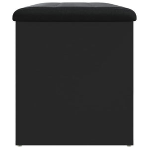 Παγκάκι Αποθήκευσης Μαύρο 82x42x45 εκ. από Επεξεργασμένο Ξύλο - Pakobazaar