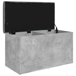 Παγκάκι Αποθήκευσης Γκρι Σκυροδεμ. 82x42x45 εκ. Επεξεργ. Ξύλο - Pakobazaar