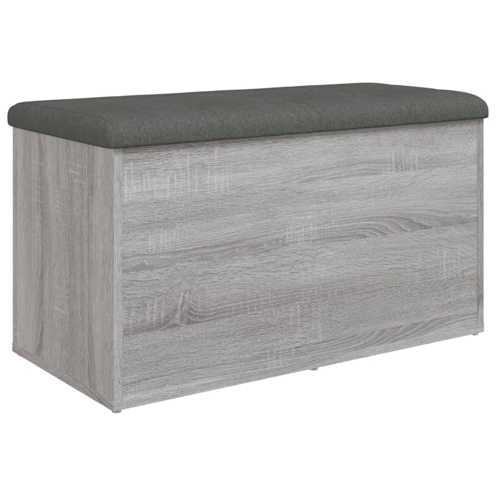 Παγκάκι Αποθήκευσης Γκρι Sonoma 82x42x45 εκ. Επεξεργασμένο Ξύλο - Pakobazaar