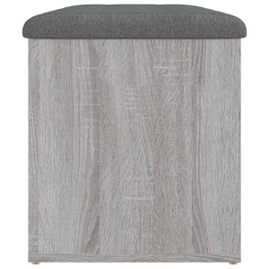 Παγκάκι Αποθήκευσης Γκρι Sonoma 82x42x45 εκ. Επεξεργασμένο Ξύλο - Pakobazaar