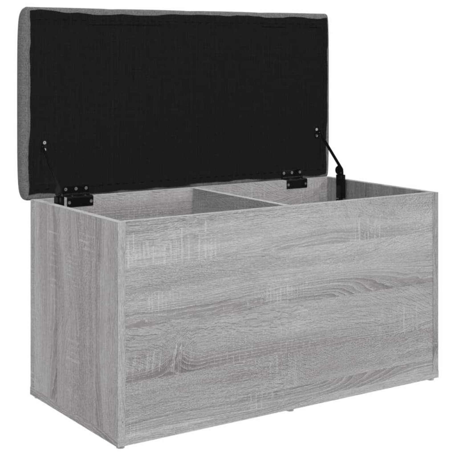Παγκάκι Αποθήκευσης Γκρι Sonoma 82x42x45 εκ. Επεξεργασμένο Ξύλο - Pakobazaar