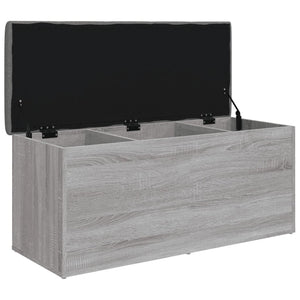 Παγκάκι Αποθήκευσης Γκρι Sonoma 102x42x45 εκ Επεξεργασμένο Ξύλο - Pakobazaar