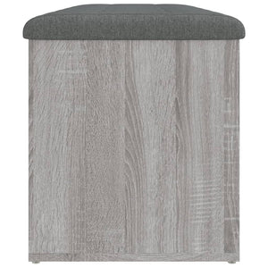 Παγκάκι Αποθήκευσης Γκρι Sonoma 102x42x45 εκ Επεξεργασμένο Ξύλο - Pakobazaar