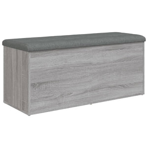 Παγκάκι Αποθήκευσης Γκρι Sonoma 102x42x45 εκ Επεξεργασμένο Ξύλο - Pakobazaar