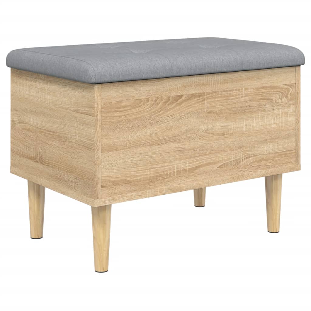Παγκάκι Αποθήκευσης Sonoma Δρυς 62x42x46 εκ. Επεξεργασμένο Ξύλο - Pakobazaar