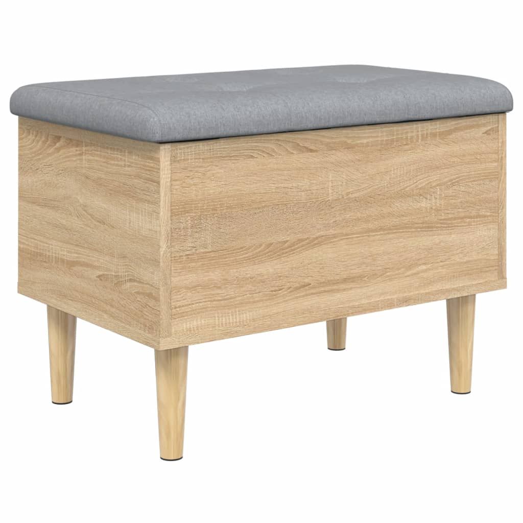 Παγκάκι Αποθήκευσης Sonoma Δρυς 62x42x46 εκ. Επεξεργασμένο Ξύλο - Pakobazaar