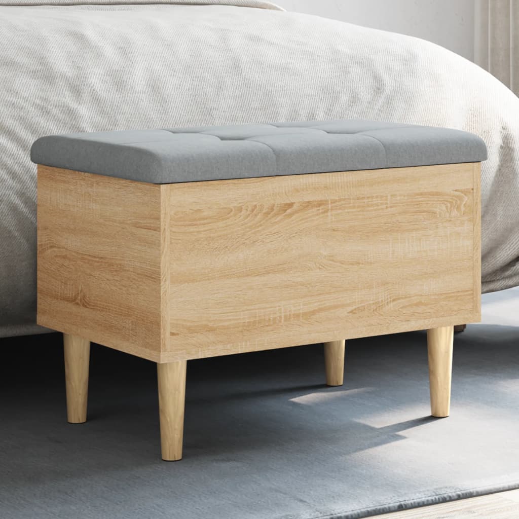 Παγκάκι Αποθήκευσης Sonoma Δρυς 62x42x46 εκ. Επεξεργασμένο Ξύλο - Pakobazaar