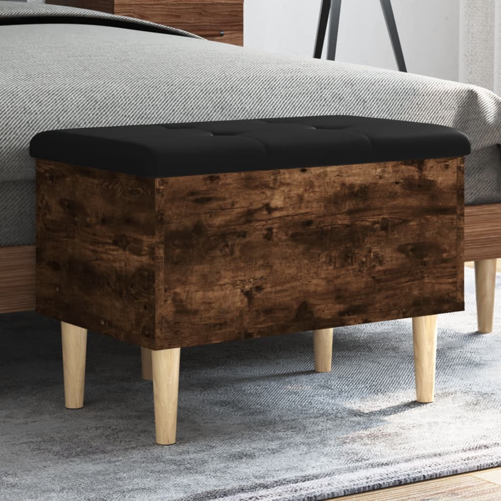 Παγκάκι Αποθήκευσης Καπνιστή Δρυς 62x42x46 εκ. από Επεξ. Ξύλο - Pakobazaar