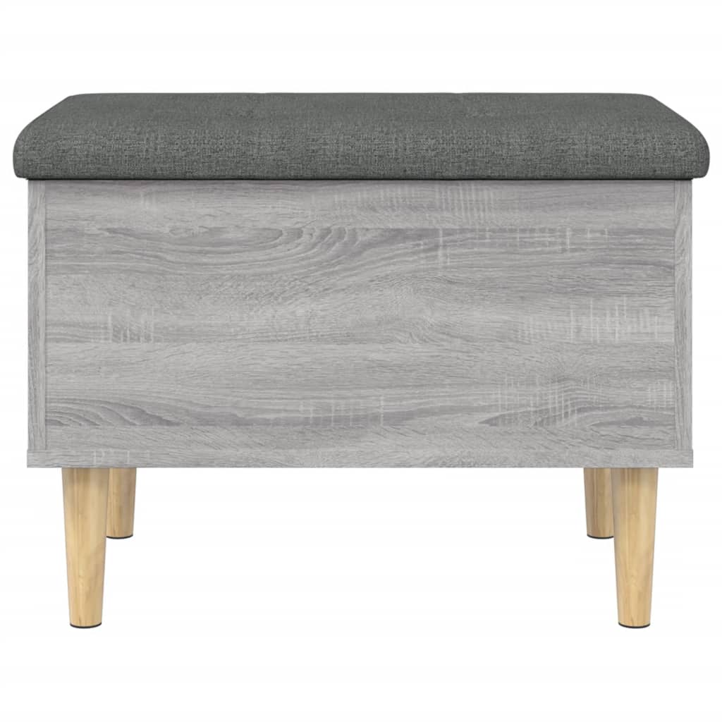 Παγκάκι Αποθήκευσης Γκρι Sonoma 62x42x46 εκ. Επεξεργασμένο Ξύλο