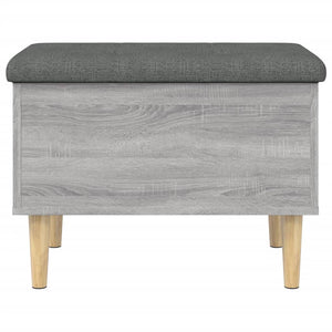 Παγκάκι Αποθήκευσης Γκρι Sonoma 62x42x46 εκ. Επεξεργασμένο Ξύλο