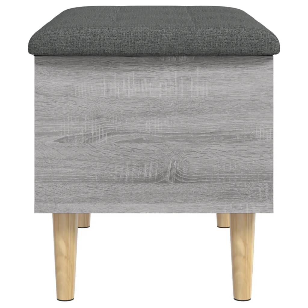Παγκάκι Αποθήκευσης Γκρι Sonoma 62x42x46 εκ. Επεξεργασμένο Ξύλο