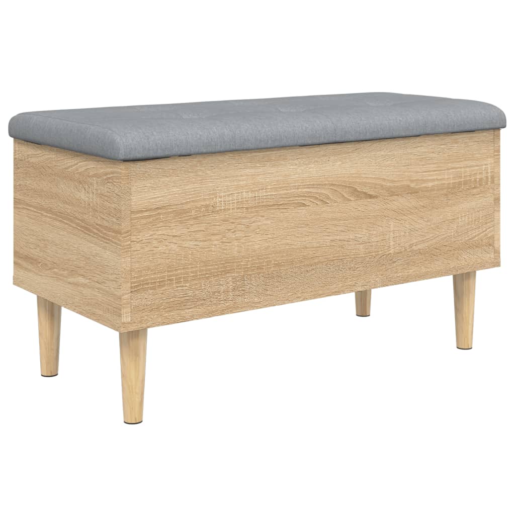 Παγκάκι Αποθήκευσης Sonoma Δρυς 82x42x46 εκ. Επεξεργασμένο Ξύλο