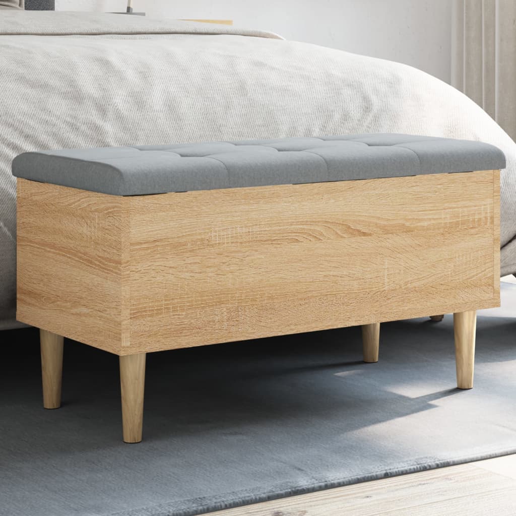 Παγκάκι Αποθήκευσης Sonoma Δρυς 82x42x46 εκ. Επεξεργασμένο Ξύλο