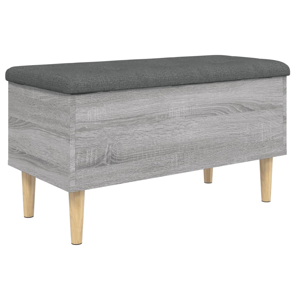 Παγκάκι Αποθήκευσης Γκρι Sonoma 82x42x46 εκ. Επεξεργασμένο Ξύλο - Pakobazaar