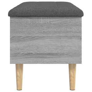 Παγκάκι Αποθήκευσης Γκρι Sonoma 82x42x46 εκ. Επεξεργασμένο Ξύλο - Pakobazaar