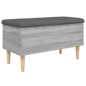 Παγκάκι Αποθήκευσης Γκρι Sonoma 82x42x46 εκ. Επεξεργασμένο Ξύλο - Pakobazaar
