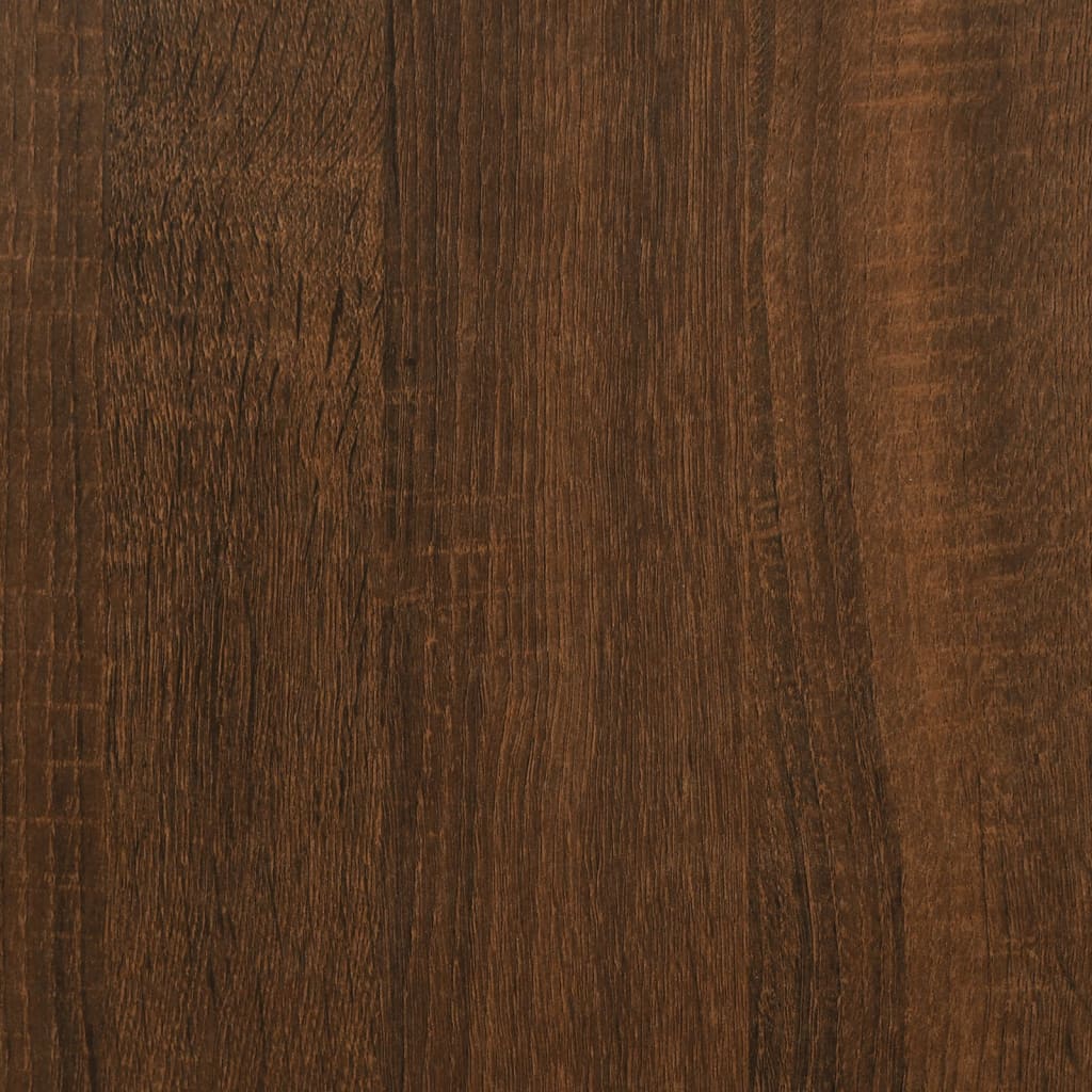 Παγκάκι Αποθήκευσης Καφέ Δρυς 82x42x46 εκ. από Επεξ. Ξύλο
