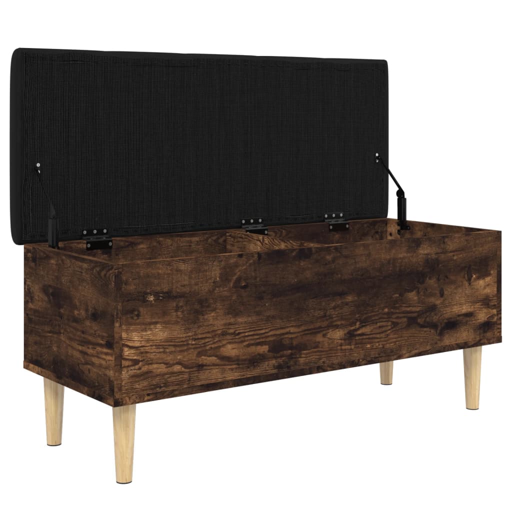 Παγκάκι Αποθήκευσης Καπνιστή Δρυς 102x42x46 εκ. από Επεξ. Ξύλο - Pakobazaar