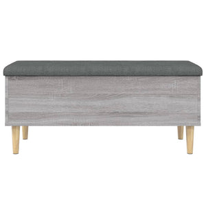 Παγκάκι Αποθήκευσης Γκρι Sonoma 102x42x46 εκ Επεξεργασμένο Ξύλο