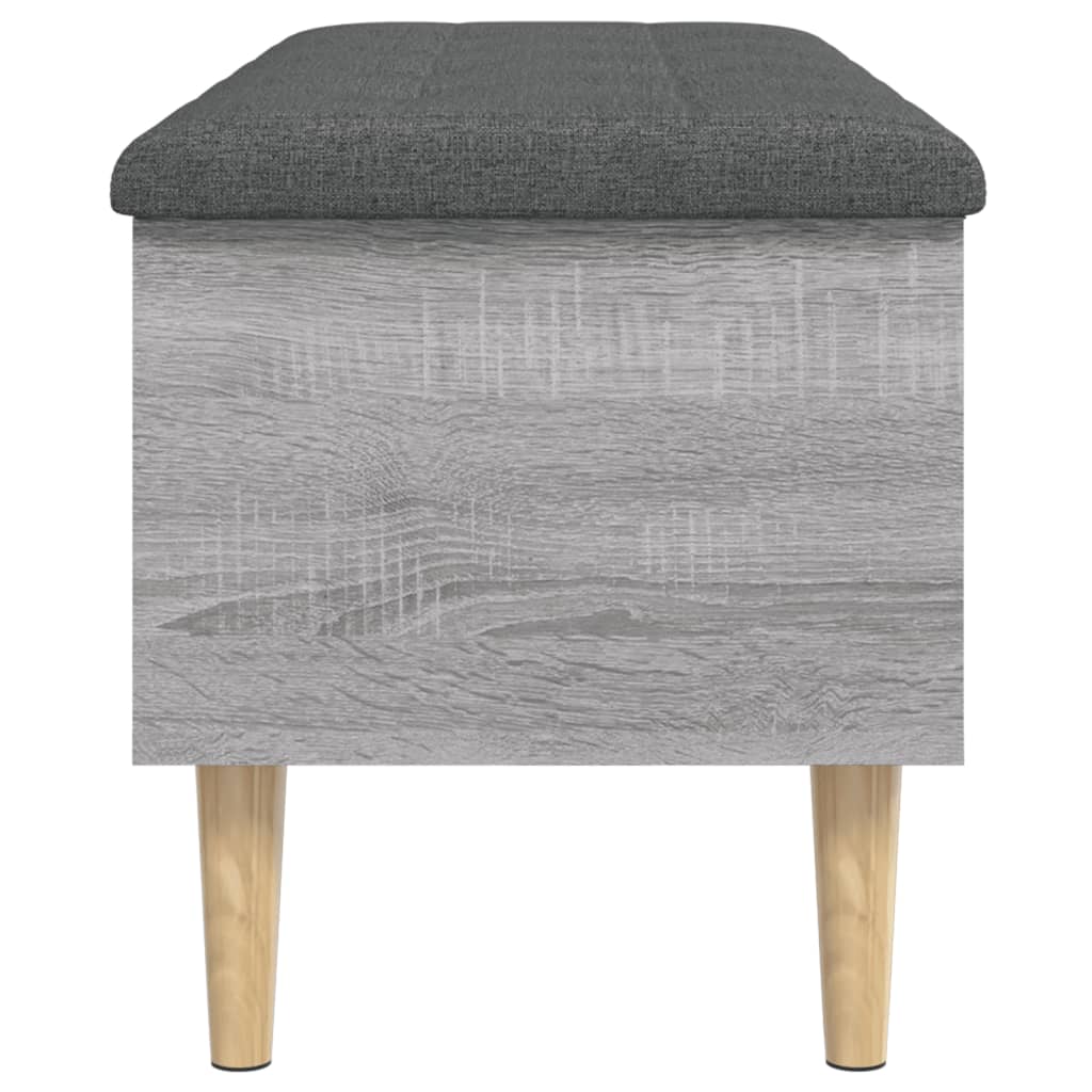 Παγκάκι Αποθήκευσης Γκρι Sonoma 102x42x46 εκ Επεξεργασμένο Ξύλο