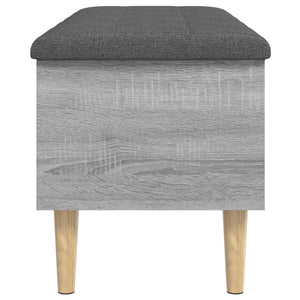 Παγκάκι Αποθήκευσης Γκρι Sonoma 102x42x46 εκ Επεξεργασμένο Ξύλο