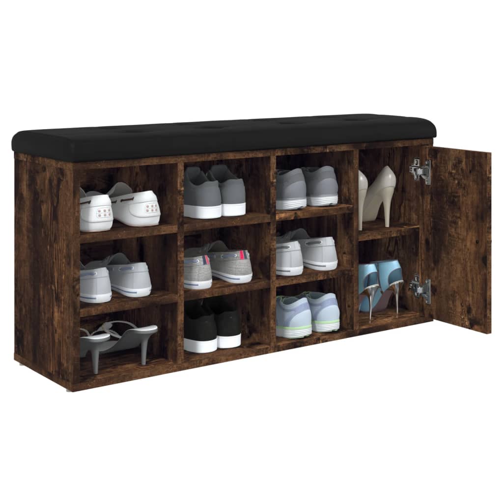 Παπουτσοθήκη Καπνιστή Δρυς 102x32x50 εκ. από Επεξεργασμένο Ξύλο - Pakobazaar