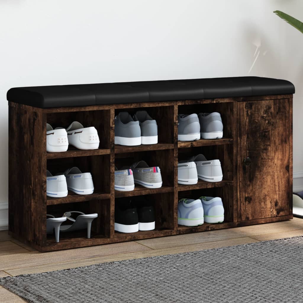 Παπουτσοθήκη Καπνιστή Δρυς 102x32x50 εκ. από Επεξεργασμένο Ξύλο - Pakobazaar