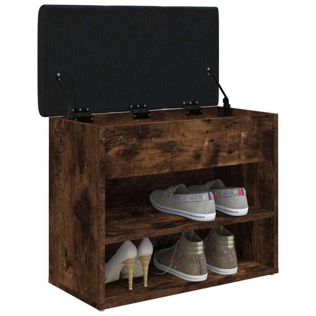 Παπουτσοθήκη Καπνιστή Δρυς 62x32x50 εκ. από Επεξεργασμένο Ξύλο - Pakobazaar