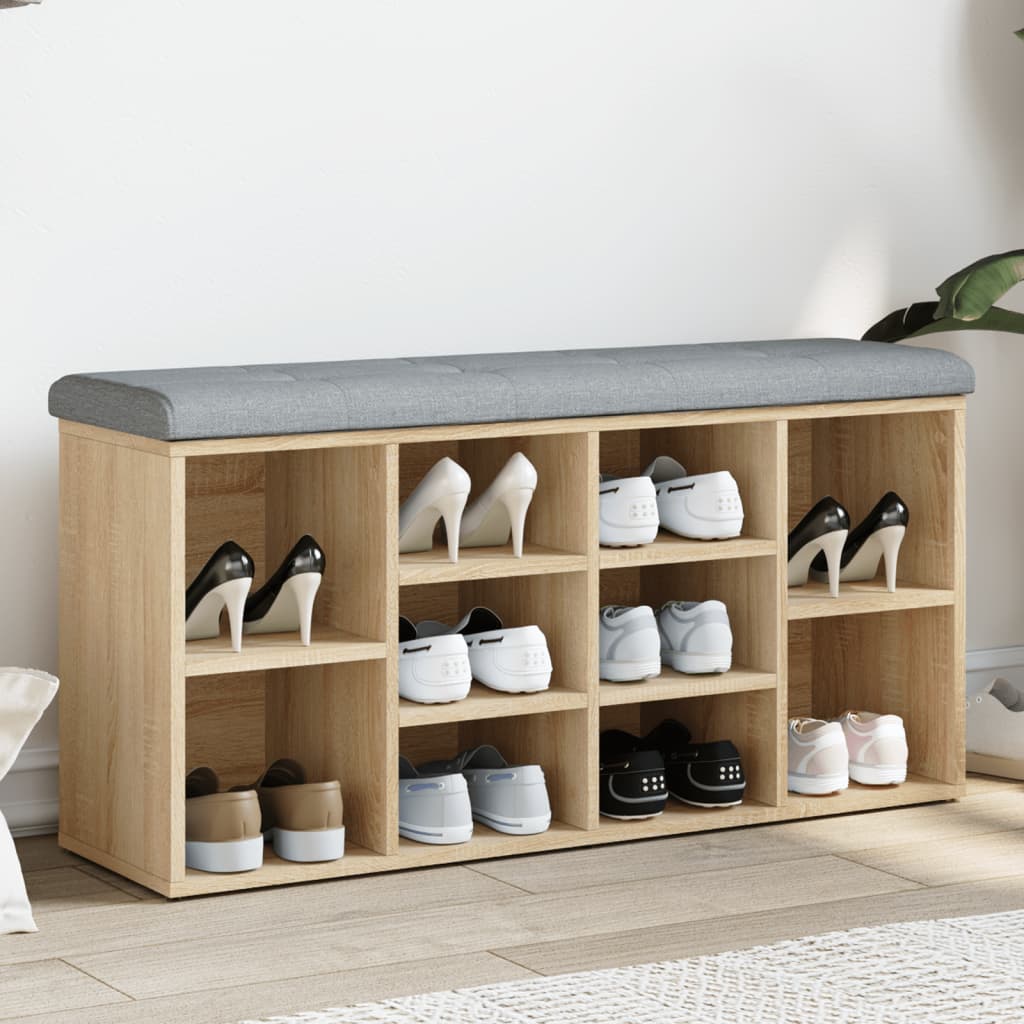 Παπουτσοθήκη Sonoma Δρυς 102x32x50 εκ. από Επεξεργασμένο Ξύλο - Pakobazaar