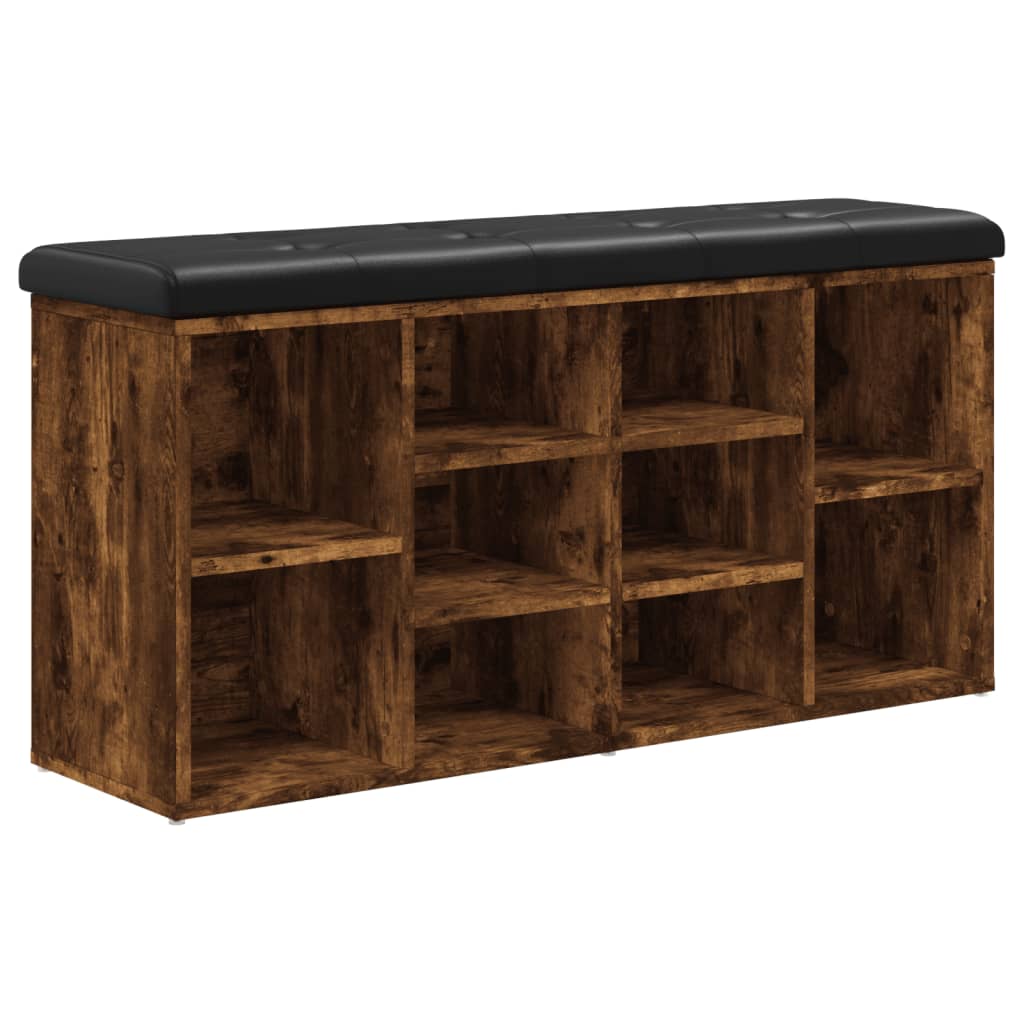 Παπουτσοθήκη Καπνιστή Δρυς 102x32x50 εκ. από Επεξεργασμένο Ξύλο - Pakobazaar