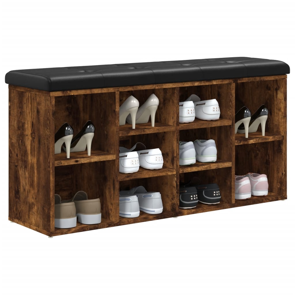 Παπουτσοθήκη Καπνιστή Δρυς 102x32x50 εκ. από Επεξεργασμένο Ξύλο - Pakobazaar