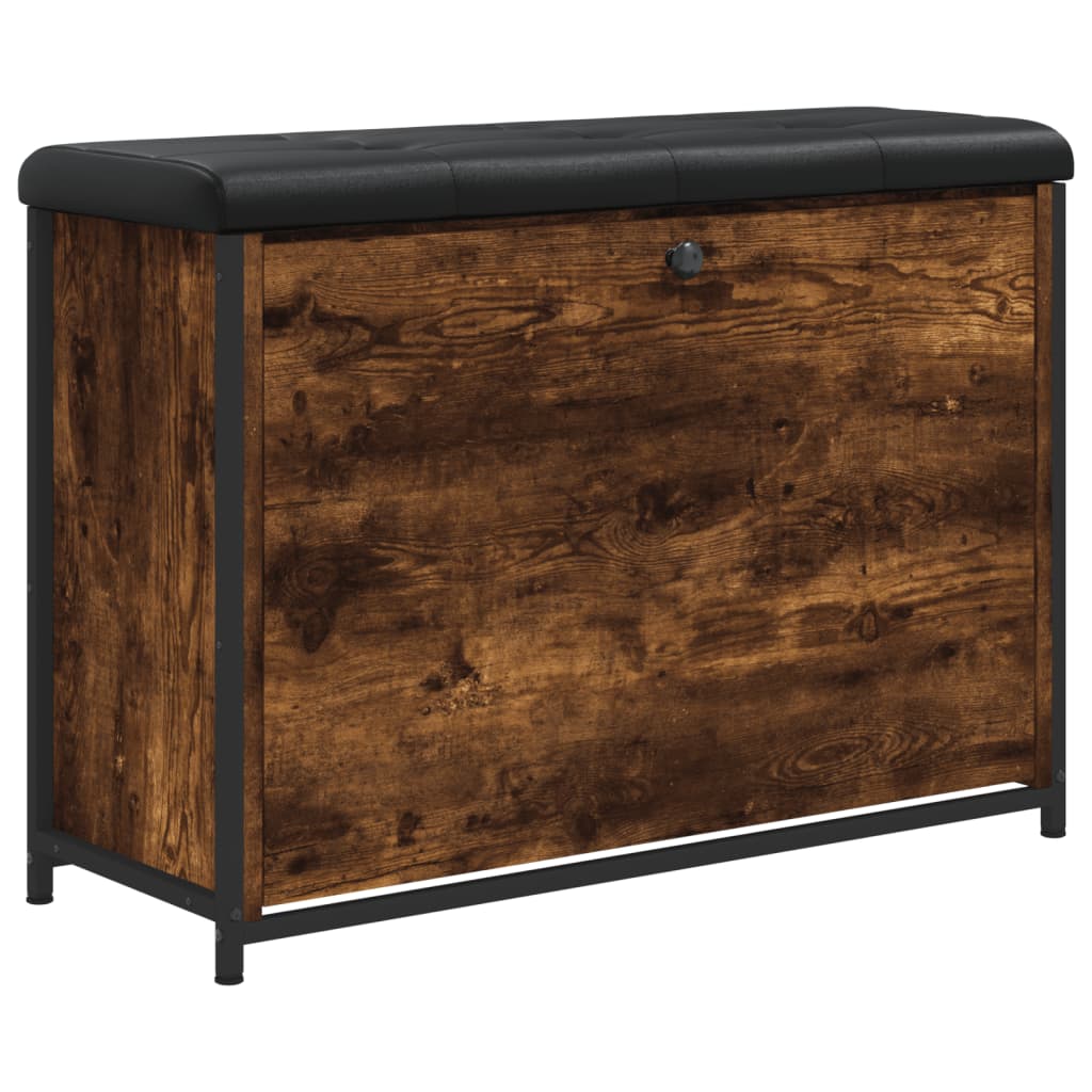 Παπουτσοθήκη με Ανακλ. Συρτάρι Καπνιστή Δρυς 82x32x56 εκ. - Pakobazaar