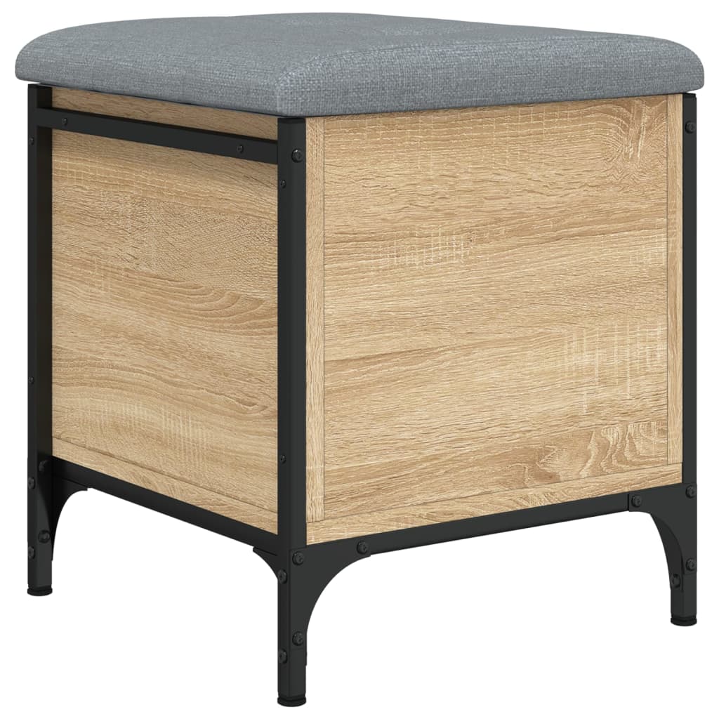 Παγκάκι Αποθήκευσης Sonoma Δρυς 42x42x45 εκ. Επεξεργασμένο Ξύλο