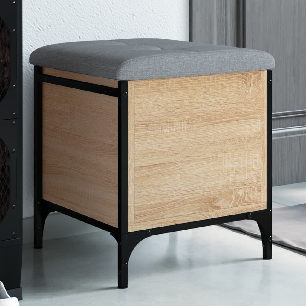 Παγκάκι Αποθήκευσης Sonoma Δρυς 42x42x45 εκ. Επεξεργασμένο Ξύλο