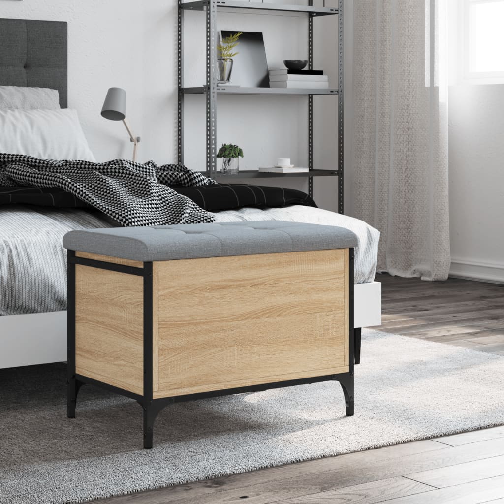 Παγκάκι Αποθήκευσης Sonoma Δρυς 62x42x45 εκ. Επεξεργασμένο Ξύλο